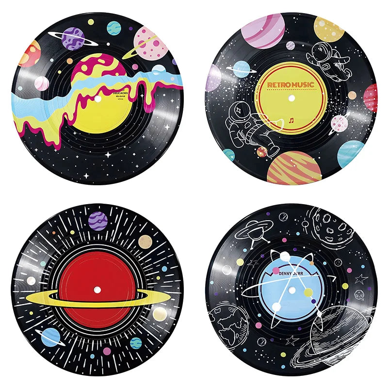 Planet Vinyl Record Wall Decor - 6 pack