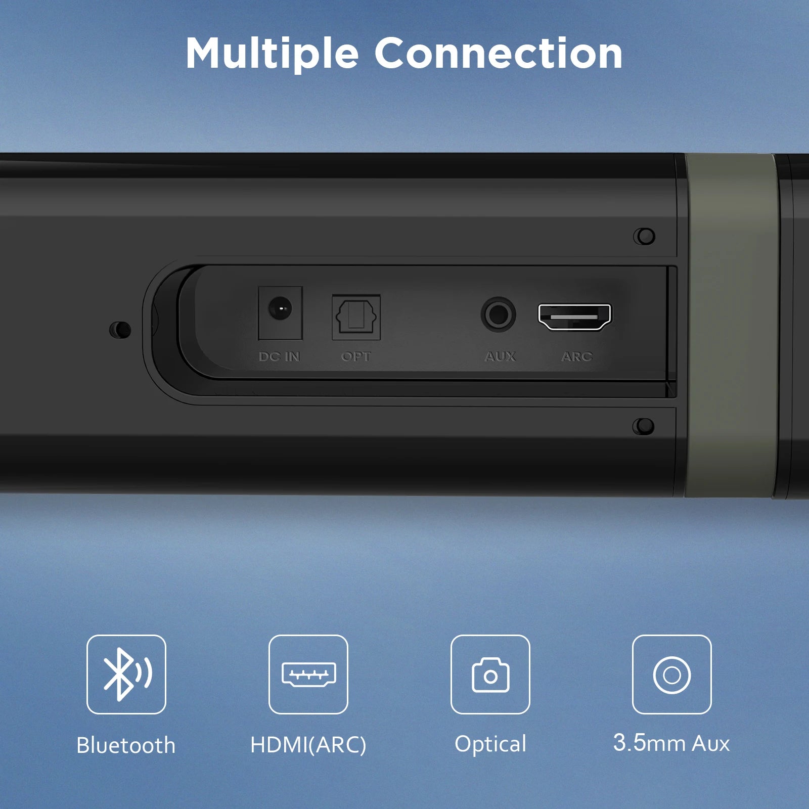 Klyro Pro Soundbar – 80W Detachable Wireless TV Audio System