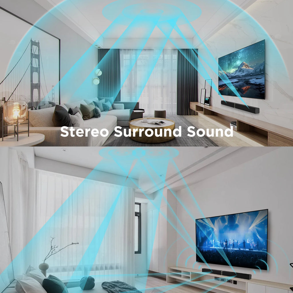 Klyro Pro Soundbar – 80W Detachable Wireless TV Audio System